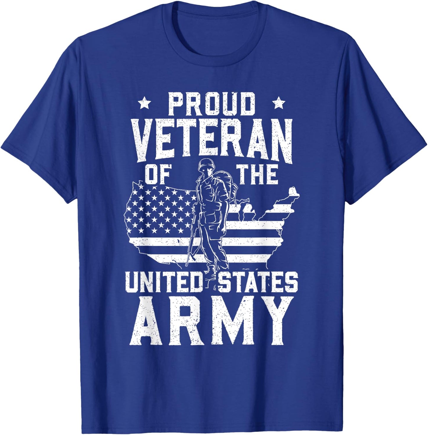 Proud Veteran Of The United States Army Veterans Day T-Shirt - T-Shirt | Royal