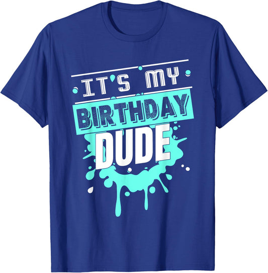 Perfect Dude Shirt Dude Graphic Novelty Dude Birthday T-Shirt - T-Shirt | Royal