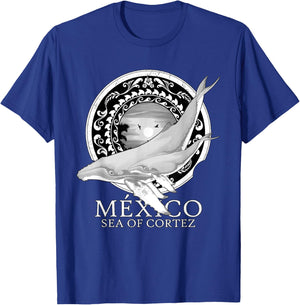 Humpback Whales Sea of Cortez Mexico T-Shirt - T-Shirt | Royal