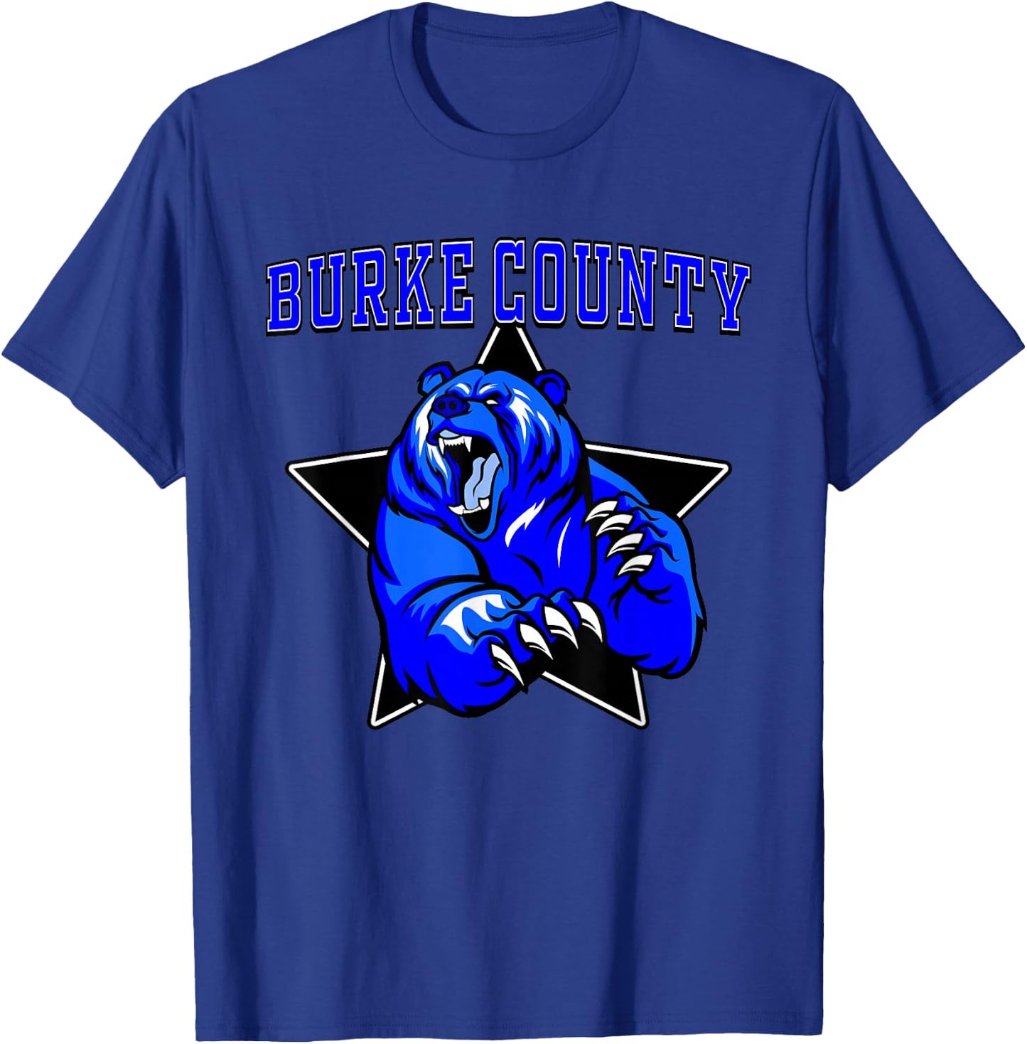 Burke County Bears High School Team Spirit T-Shirt - T-Shirt | Royal