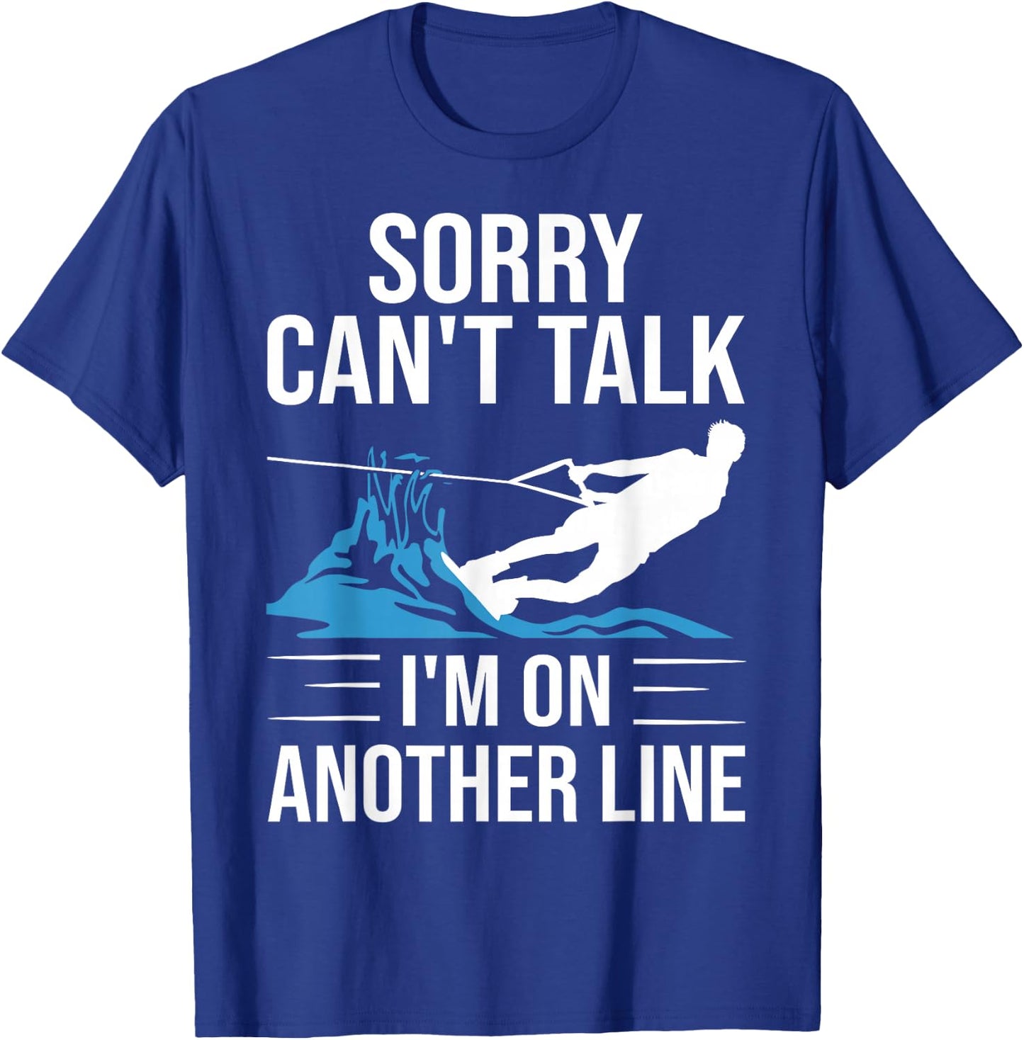Funny Water Ski Designs Women Water Skier Athletes T-Shirt - T-Shirt | Royal