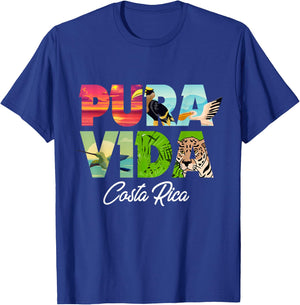 Pura Vida Costa Rica Souvenir - Cool Central America Travel T-Shirt - T-Shirt | Royal