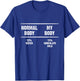 Water and Chocolate Milk Body Percentage Funny Milkaholic T-Shirt - T-Shirt | Royal