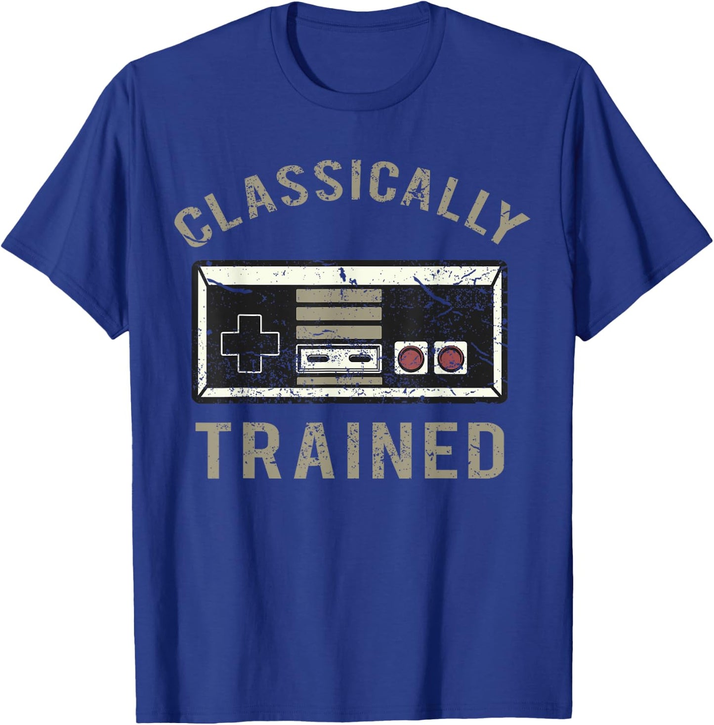 Retro game console, vintage , shirt, game controller T-Shirt - T-Shirt | Royal
