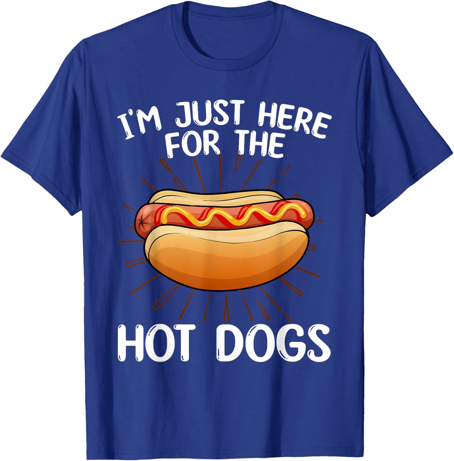 Funny Hotdog Women Kids Food Hot Dog Lovers Foodie T-Shirt - T-Shirt | Royal
