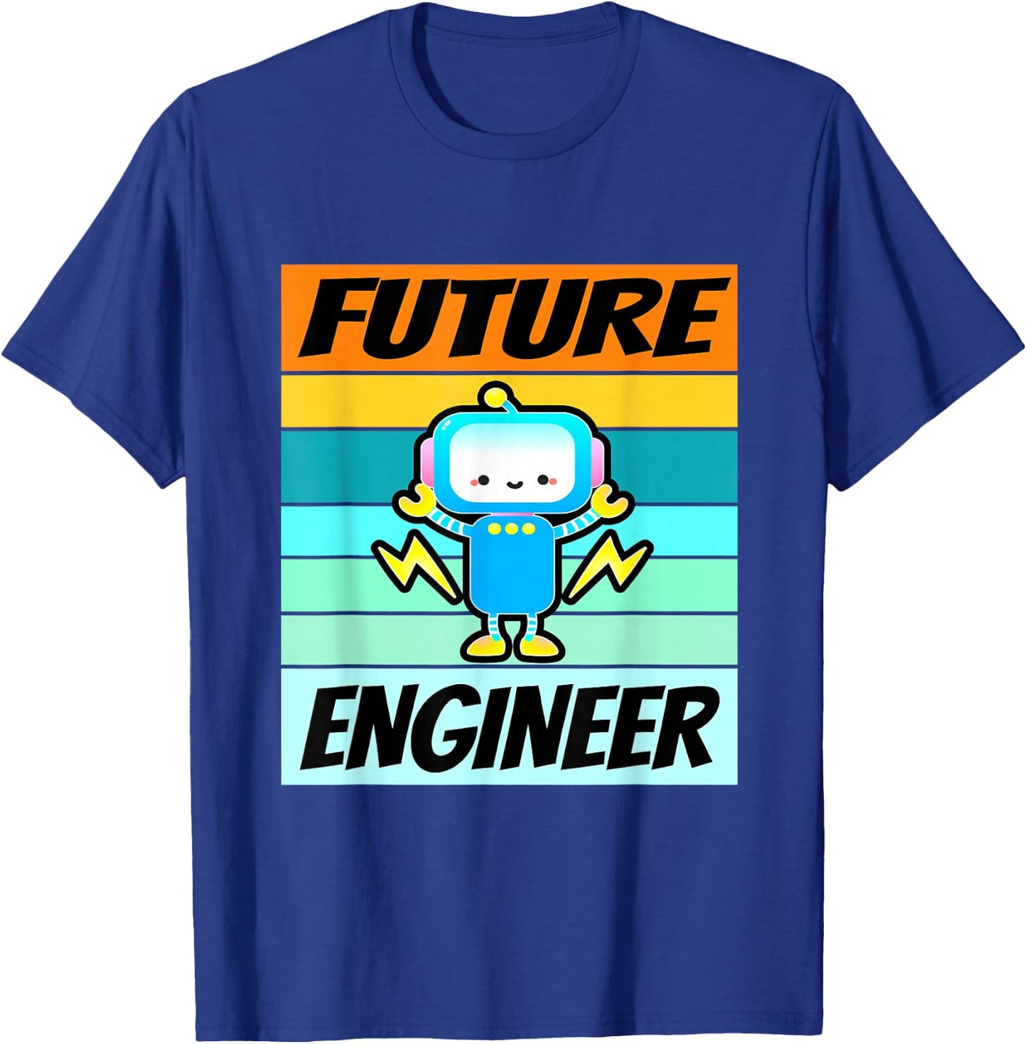 Future Engineer Shirt Boys Girls Software Engineering Kids T-Shirt - T-Shirt | Royal