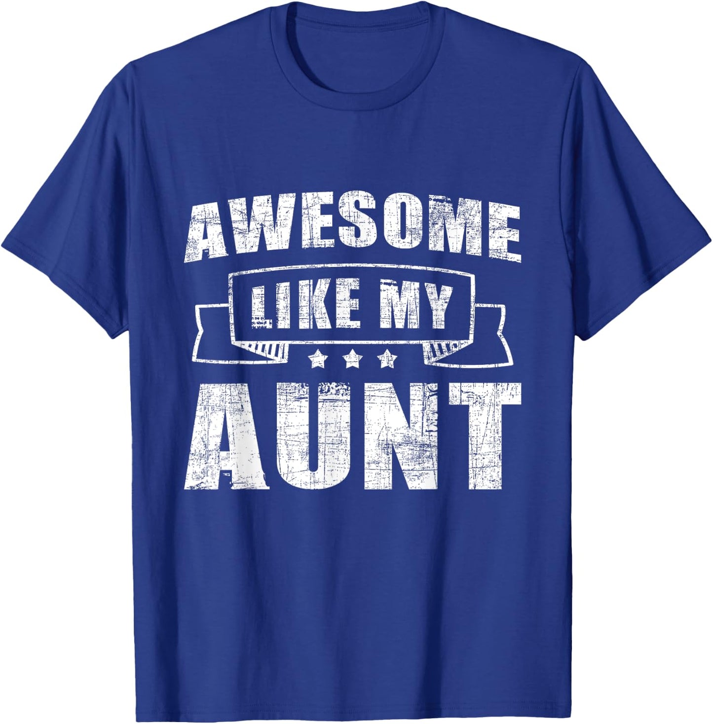 Awesome Like My Aunt - Cool Auntie Aunt Family Niece Nephew T-Shirt - T-Shirt | Royal