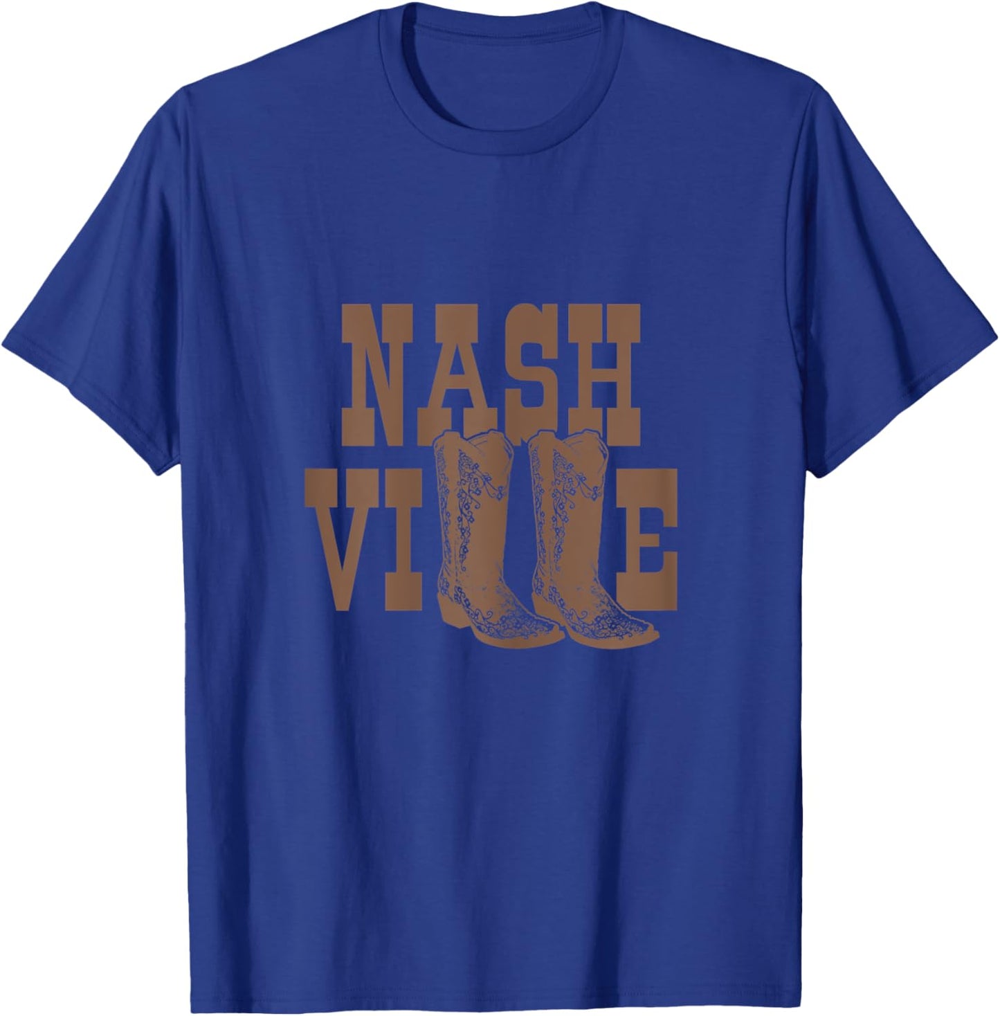 Nashville Tennessee Line Dancing Cowgirl Country Music City T-Shirt - T-Shirt | Royal