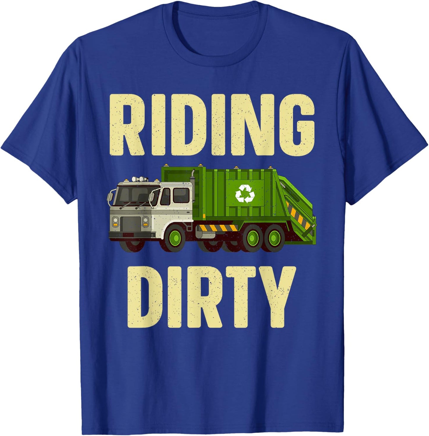 Funny Garbage Truck Art For Toddler Boys Trash Garbage Truck T-Shirt - T-Shirt | Royal