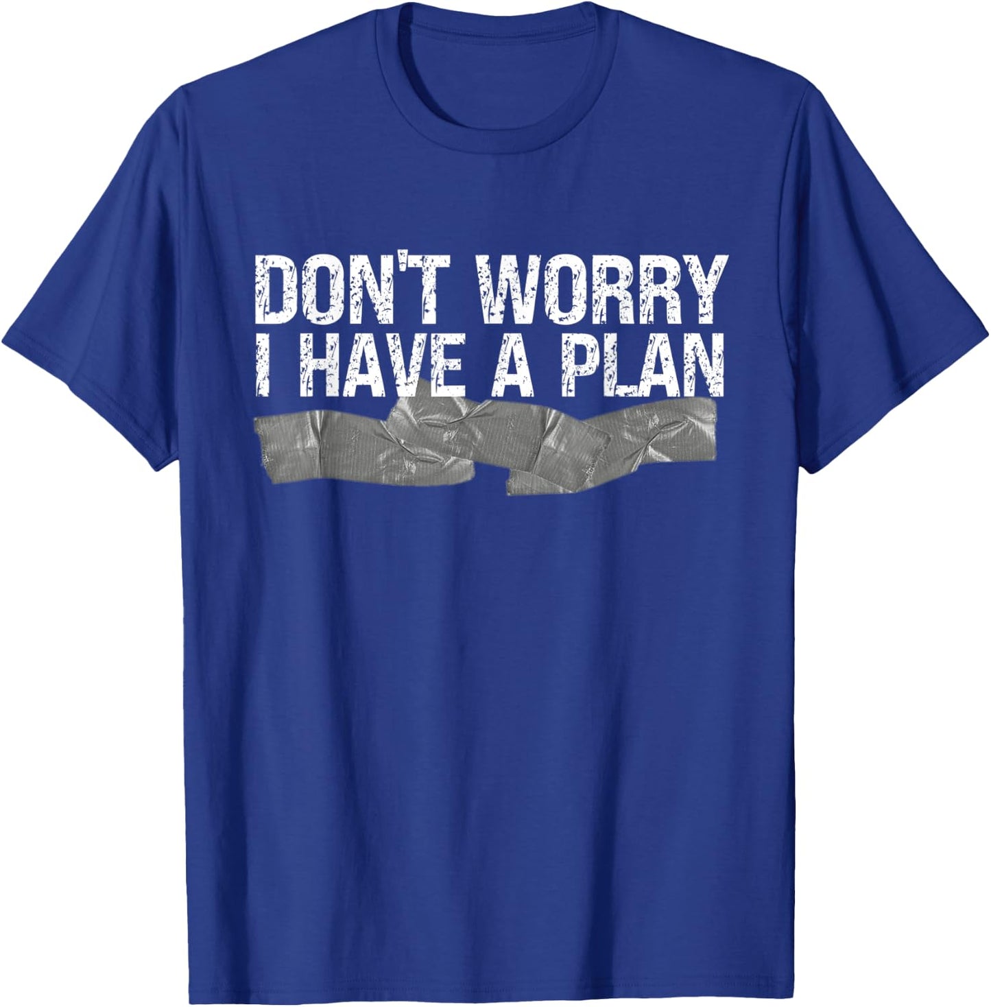 Funny Handyman Duct Tape DIY Jerry Rig Gift T-Shirt - T-Shirt | Royal