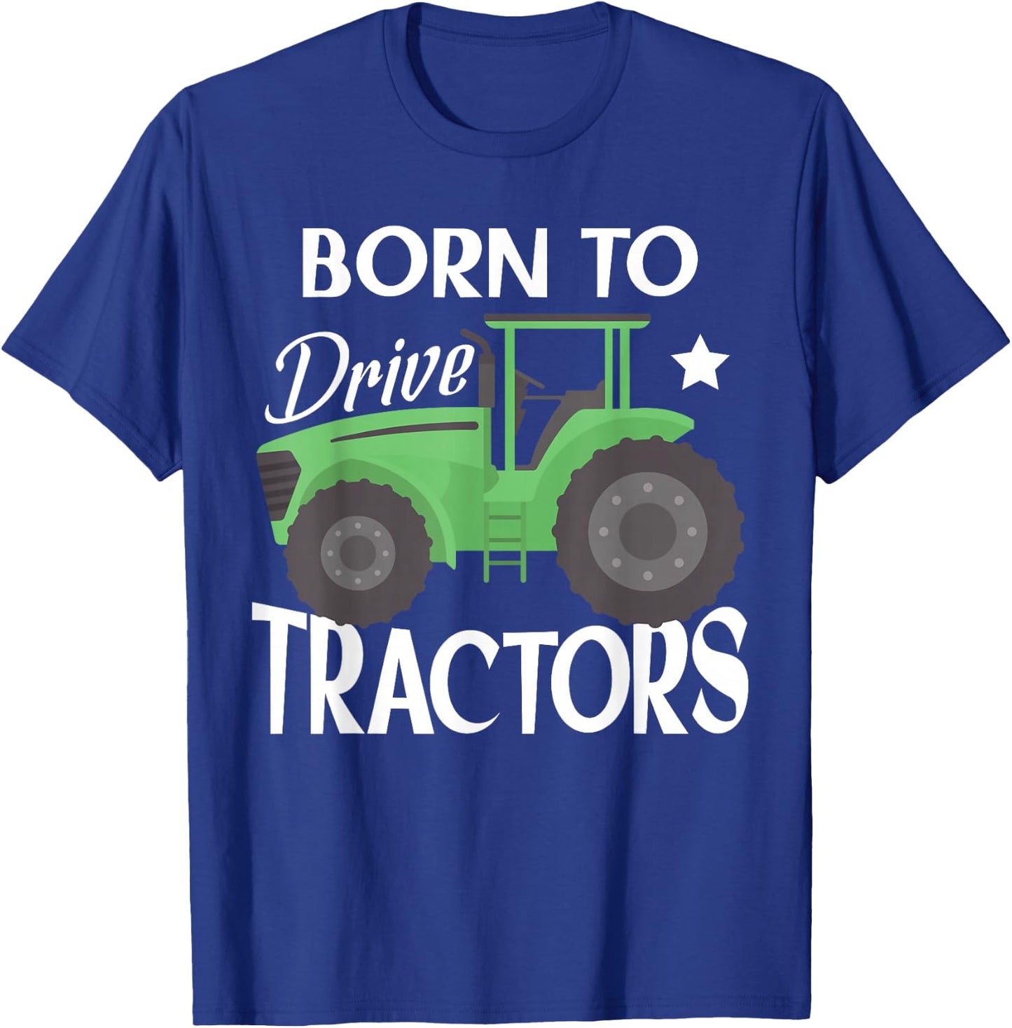 Funny Children Farming Farm Tractor T-Shirt - T-Shirt | Royal