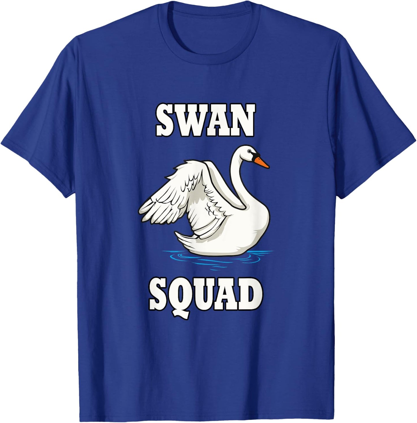 Swan Wildlife Animals Ironic Angry Swans T-Shirt - T-Shirt | Royal