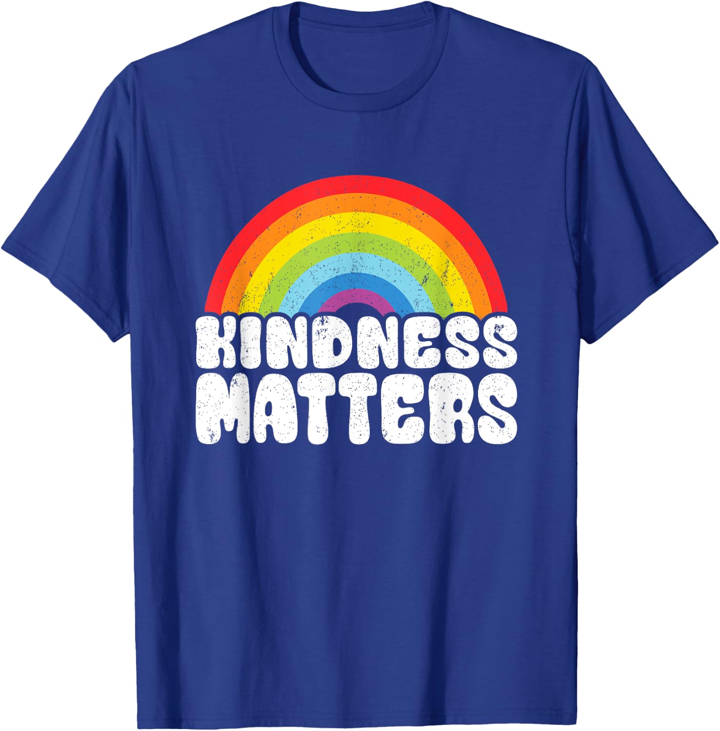 Positive Anti Bullying Rainbow Sped Teacher Kindness Matters Men Women Kids T-Shirt - T-Shirt | Royal