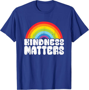 Positive Anti Bullying Rainbow Sped Teacher Kindness Matters Men Women Kids T-Shirt - T-Shirt | Royal