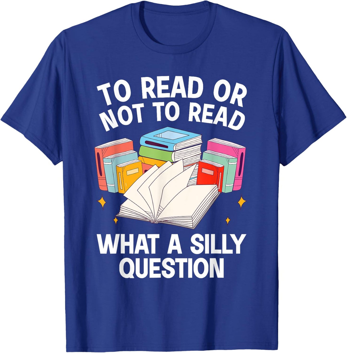 Cute Book Design Women Bookworm Reader Book Lover T-Shirt - T-Shirt | Royal