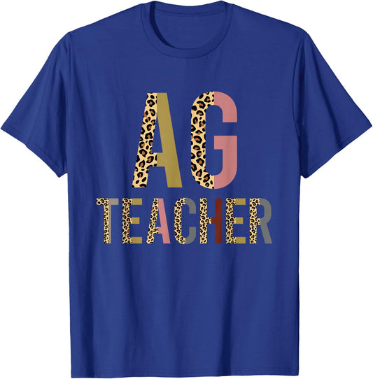 AG Teacher Farmer Life Agriculture Teacher T-Shirt - T-Shirt | Royal