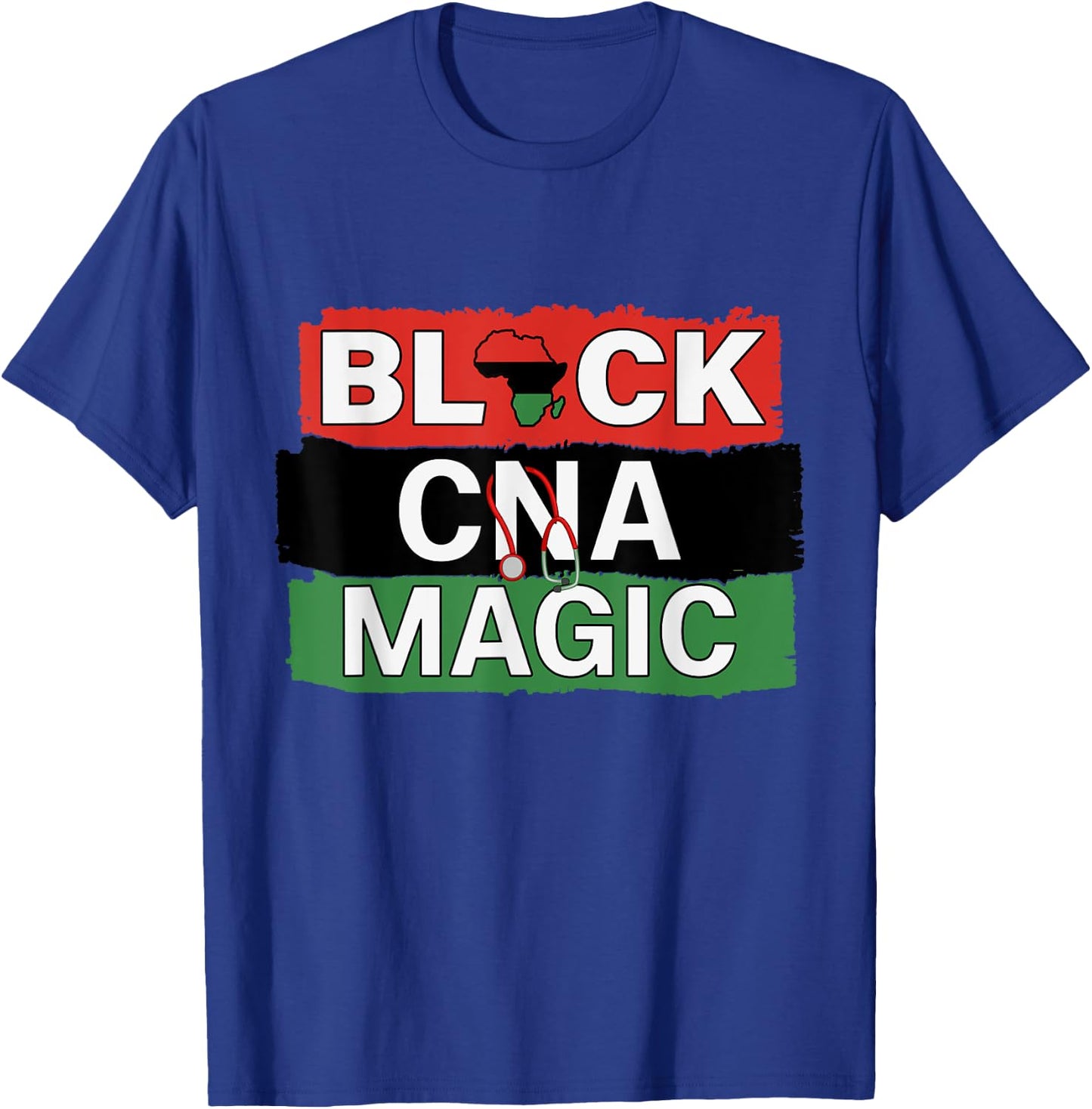 Black Nurse CNA Magic African American Nurses Melanin Pride T-Shirt - T-Shirt | Royal