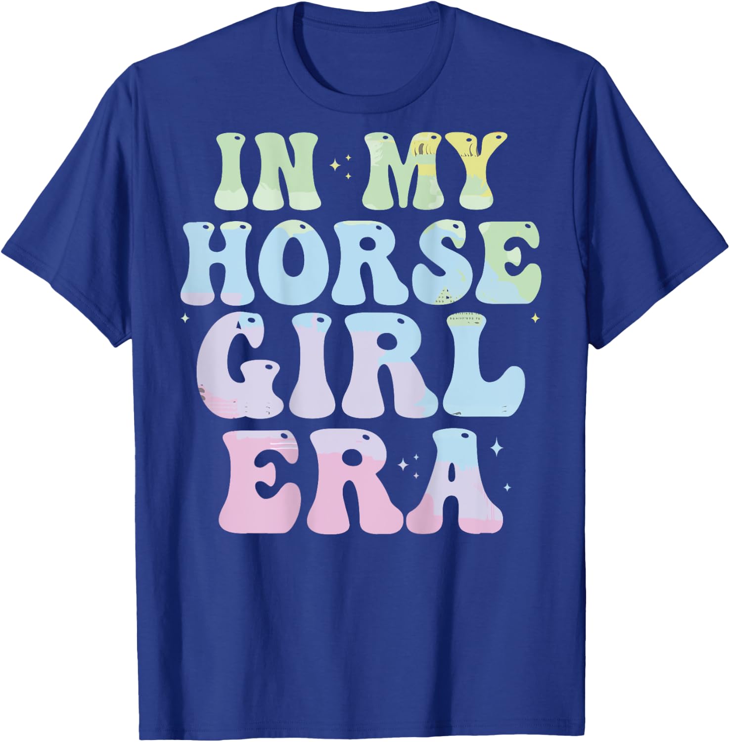 In my horse girl era Equestrian Horse Riding girls (on back) T-Shirt - T-Shirt | Royal