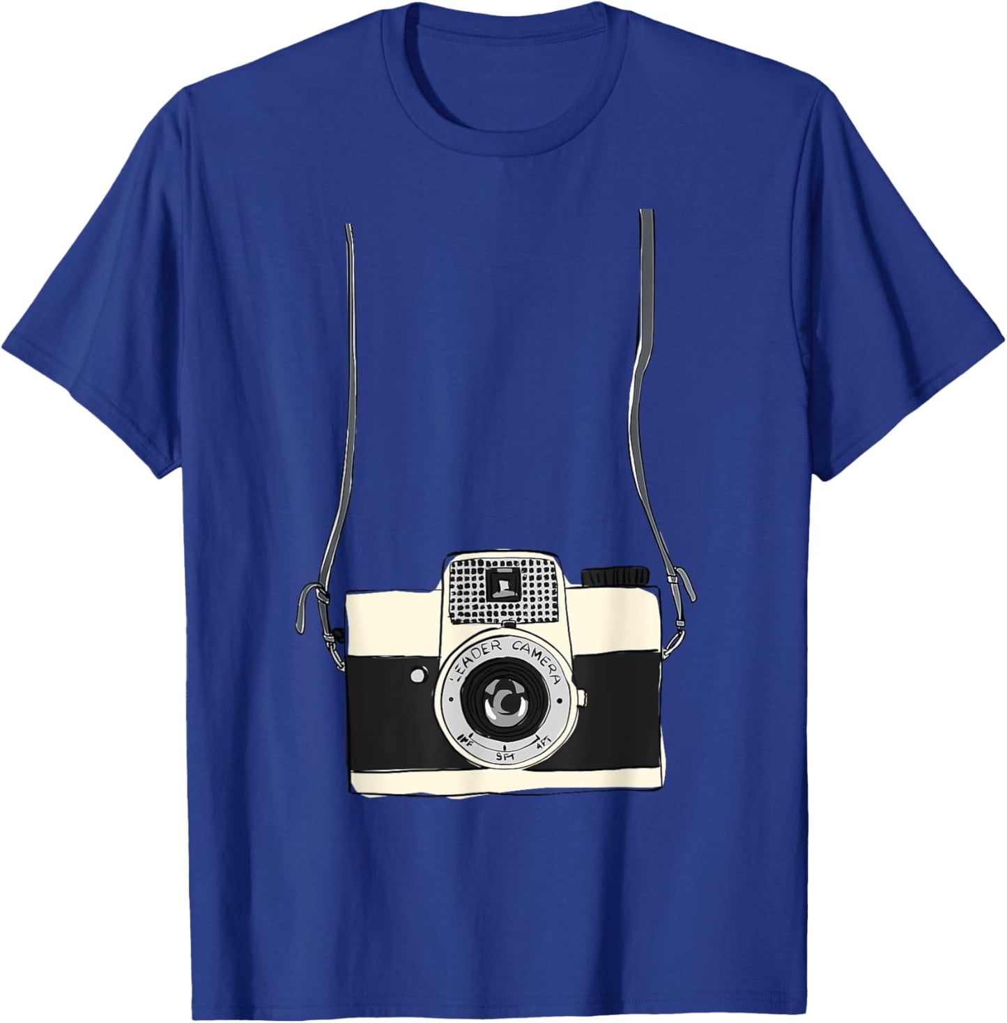 Fake Tourist Camera Holiday Vacation Photographer Funny T-Shirt - T-Shirt | Royal