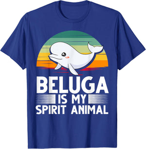 Beluga Whale Baby Animal T-Shirt - T-Shirt | Royal