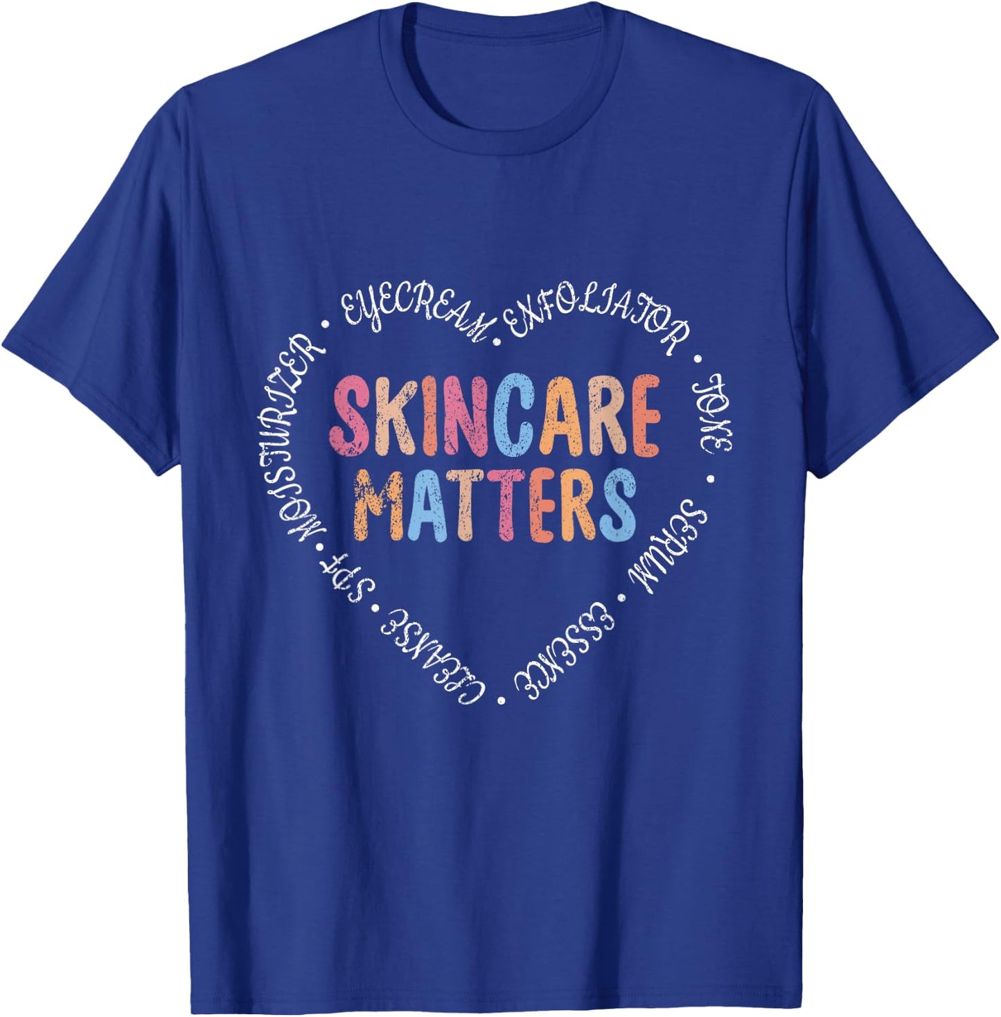 Vintage Skincare Matters Skin Esthetician Retro Skincare T-Shirt - T-Shirt | Royal