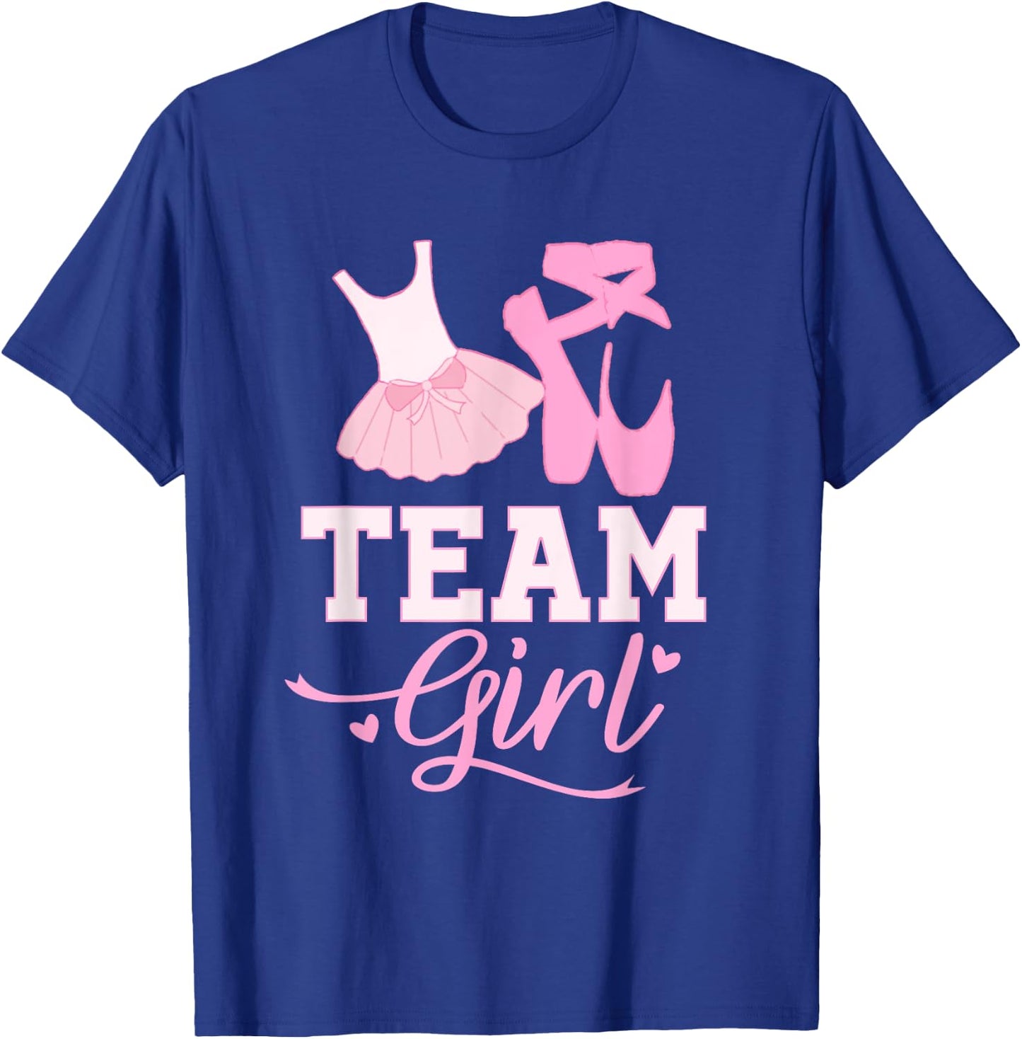 Team Girl Tutu Gender Reveal Shirt Baby Shower Party T-Shirt - T-Shirt | Royal