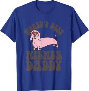 Dachshund Dog World’s Best Hiener Daddy T-Shirt - T-Shirt | Royal