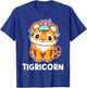 Tigricorn - Cute Unicorn Tiger T-Shirt - T-Shirt | Royal
