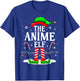 The Anime Elf Matching Family Xmas Funny Anime Christmas T-Shirt - T-Shirt | Royal
