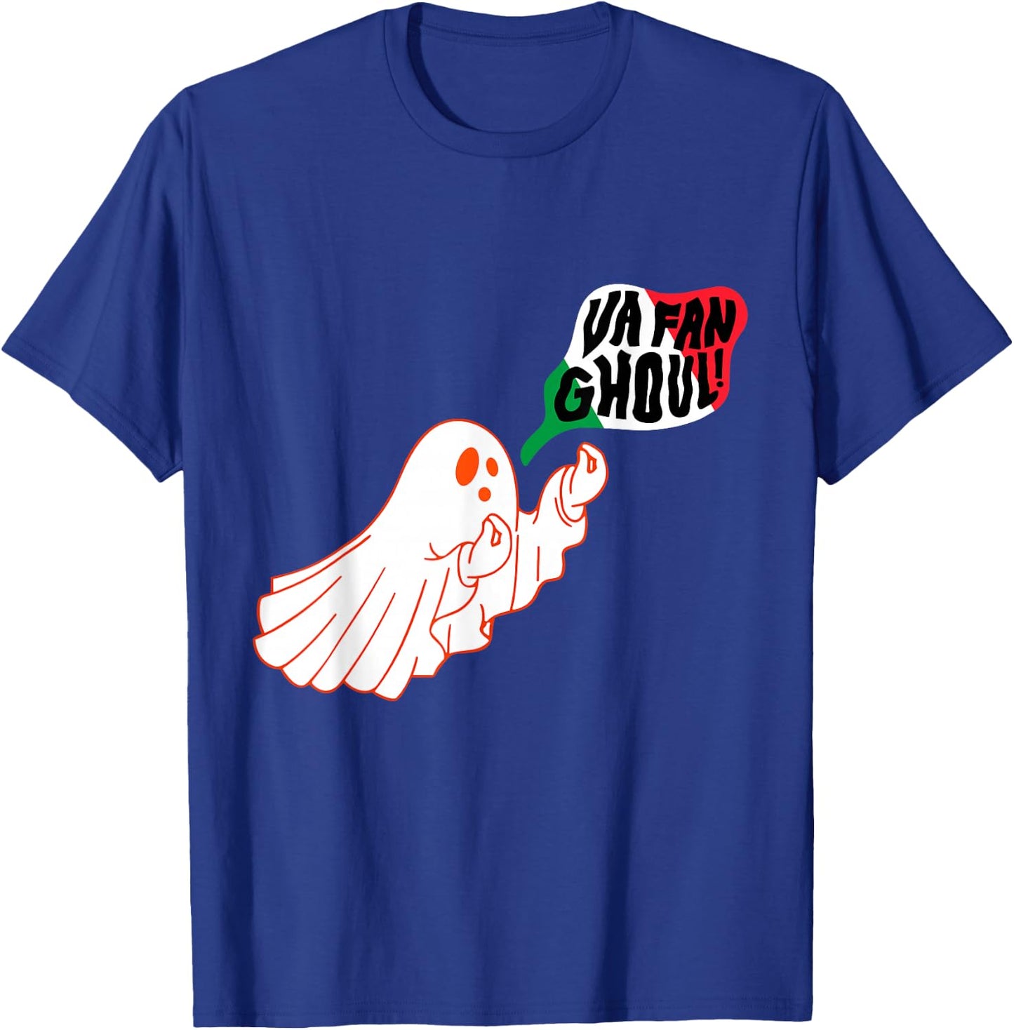 Va Fan Ghoul Italian Halloween Ghost T-Shirt - T-Shirt | Royal