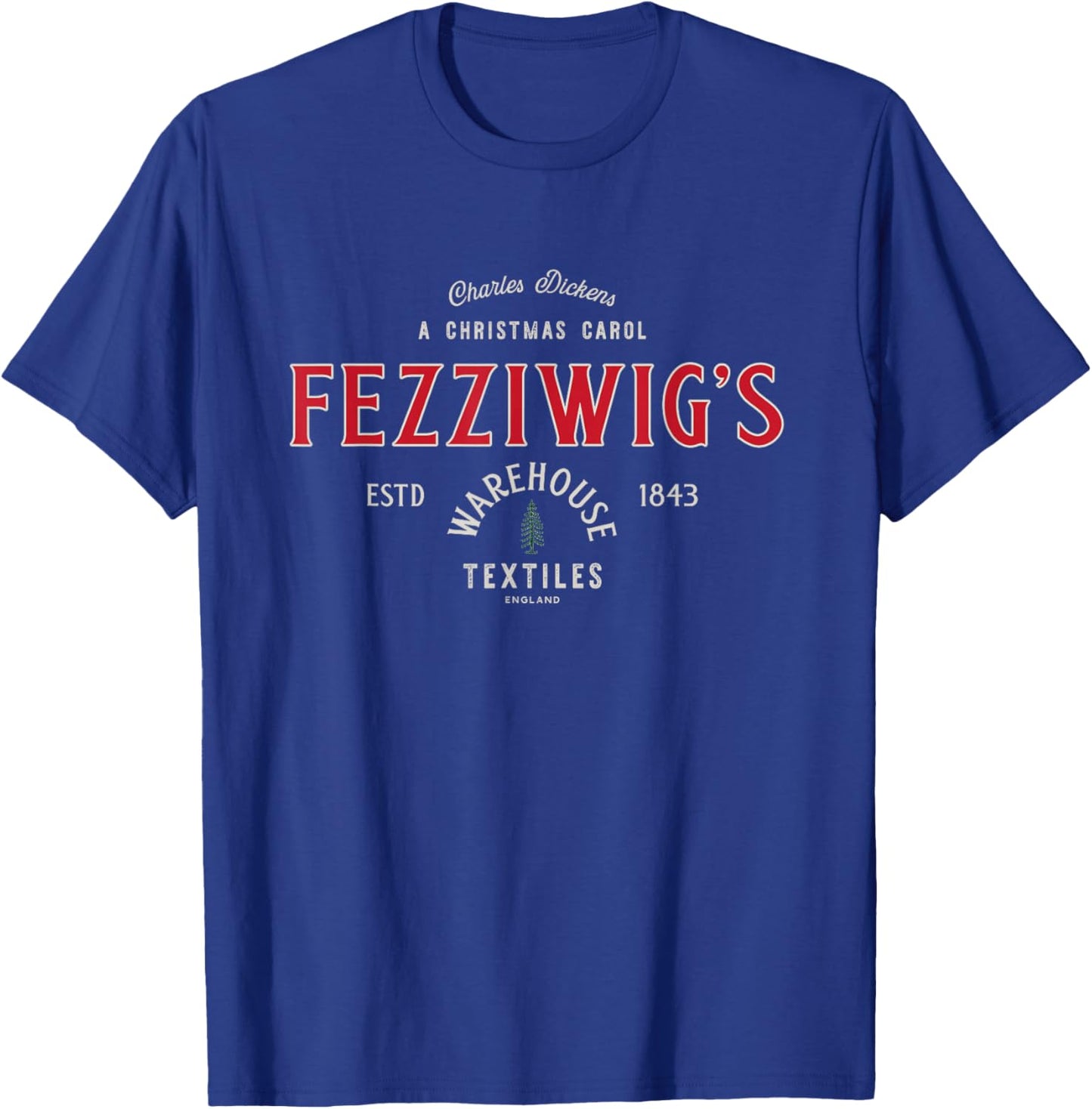 Christmas Carol, Fezzigigg's, Scrooge & Marley, Holiday T-Shirt - T-Shirt | Royal
