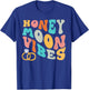 Honeymoon Vibes Retro Groovy Vintage Just Maried Couple T-Shirt - T-Shirt | Royal