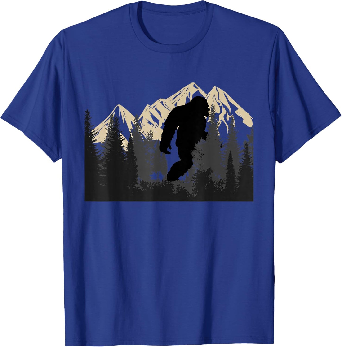 Bigfoot Sasquatch Design Women and Men Trip Hiking lovers T-Shirt - T-Shirt | Royal