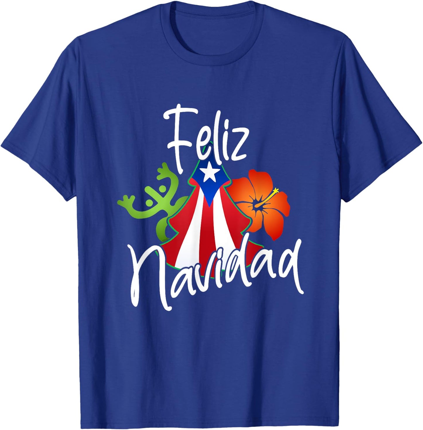 Puerto Rico Flag Christmas Sweater Feliz Navidad Boricua T-Shirt - T-Shirt | Royal