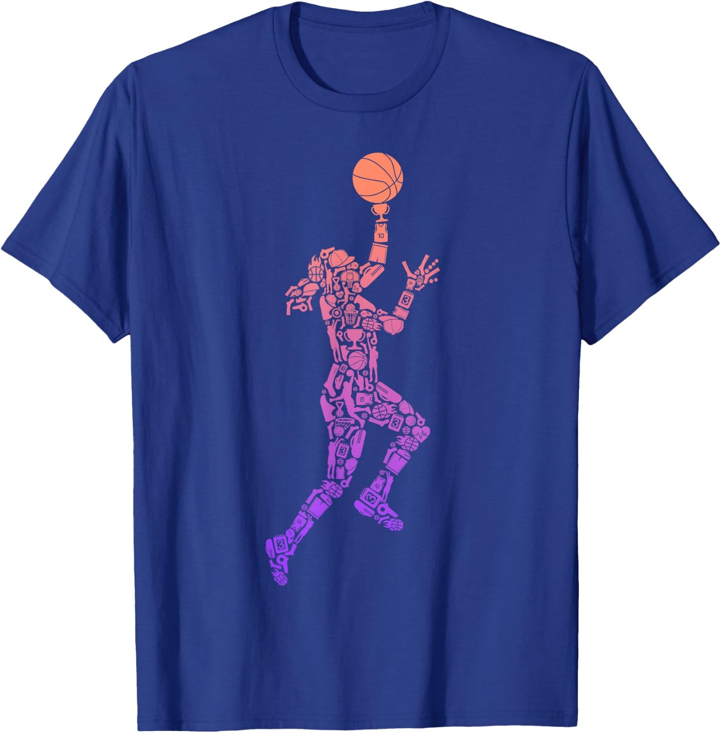 Basketball Player Bball Kids Women Girls Basketball T-Shirt - T-Shirt | Royal