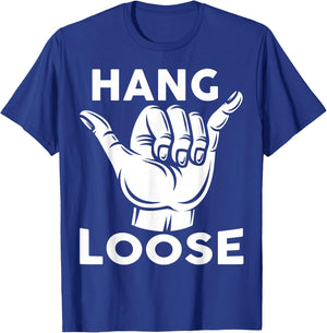 Hang Loose, Hawaii Pineapple Tiki Hawaiian T-Shirt - T-Shirt | Royal