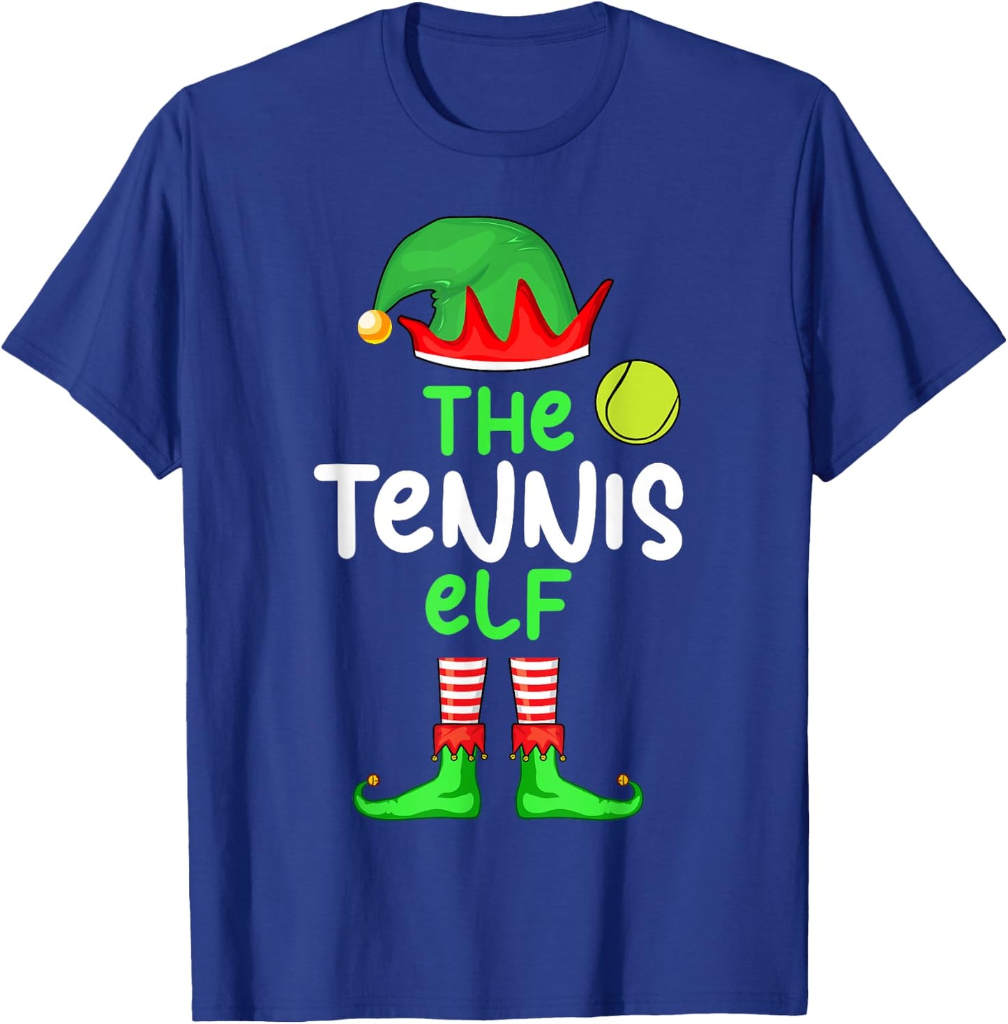 I'm The Tennis Elf Christmas Family Matching Pajama T-Shirt - T-Shirt | Royal