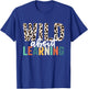 Wild About Learning Teacher Back to School Leopard T-Shirt - T-Shirt | Royal