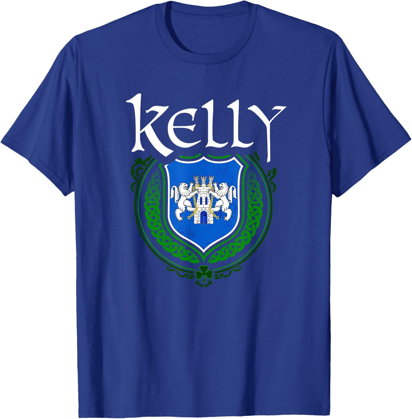 Kelly Surname Irish Clan Tartan Badge Ireland T-Shirt - T-Shirt | Royal