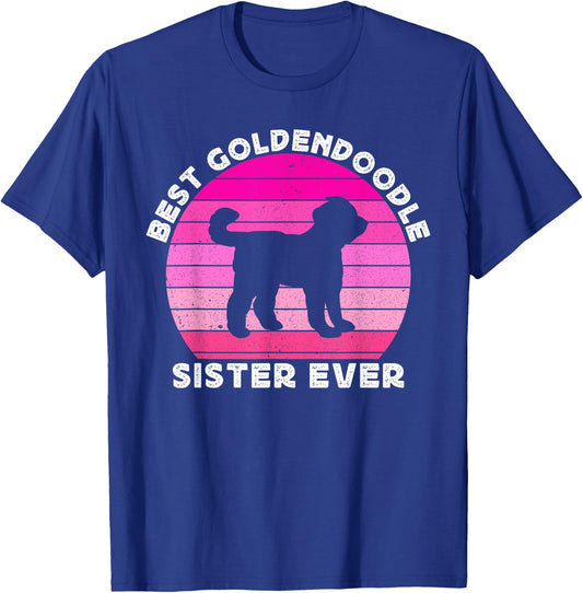 Goldendoodle Sister Sis Ladies Doodle Dog Girls T-Shirt - T-Shirt | Royal