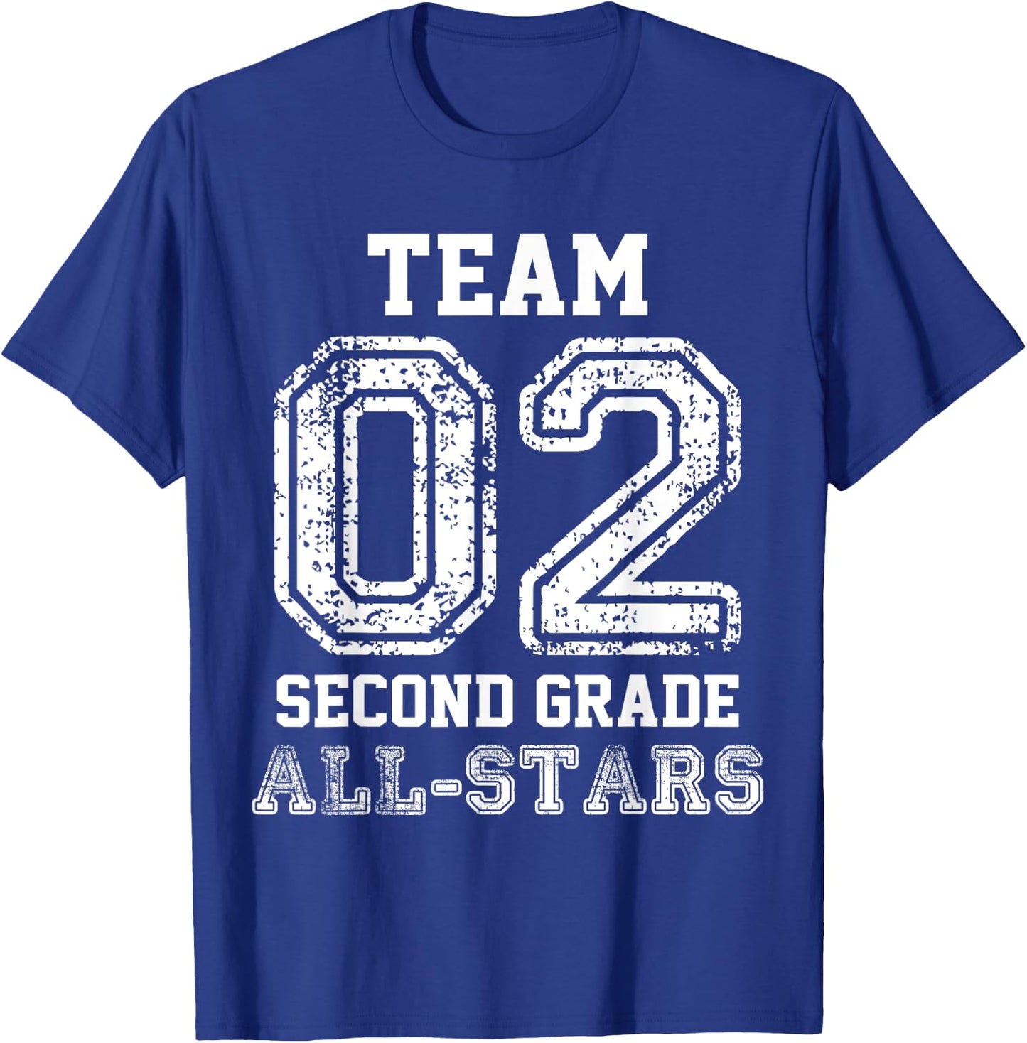 School Team 2nd Grade All-Stars Sports Jersey T-Shirt - T-Shirt | Royal
