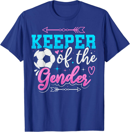 Keeper of the Gender Design for a Soccer Player T-Shirt - T-Shirt | Royal