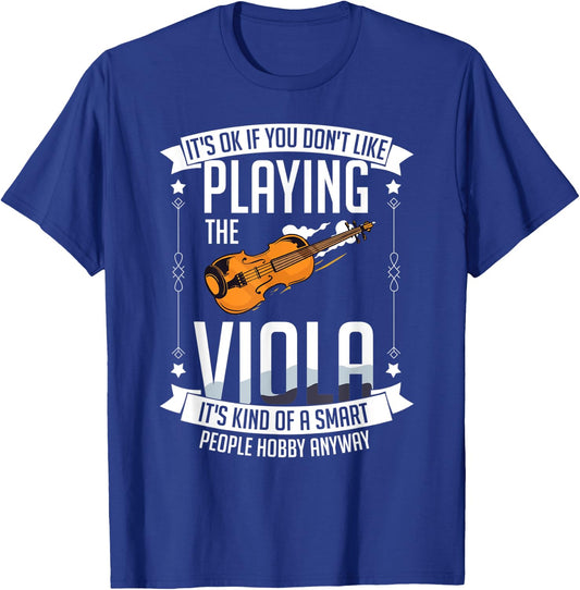 Viola Instrument Music Notes Player Lesson Beginner T-Shirt - T-Shirt | Royal