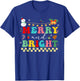 Retro cute Groovy Merry Christmas Bright Family Pajamas T-Shirt - T-Shirt | Royal