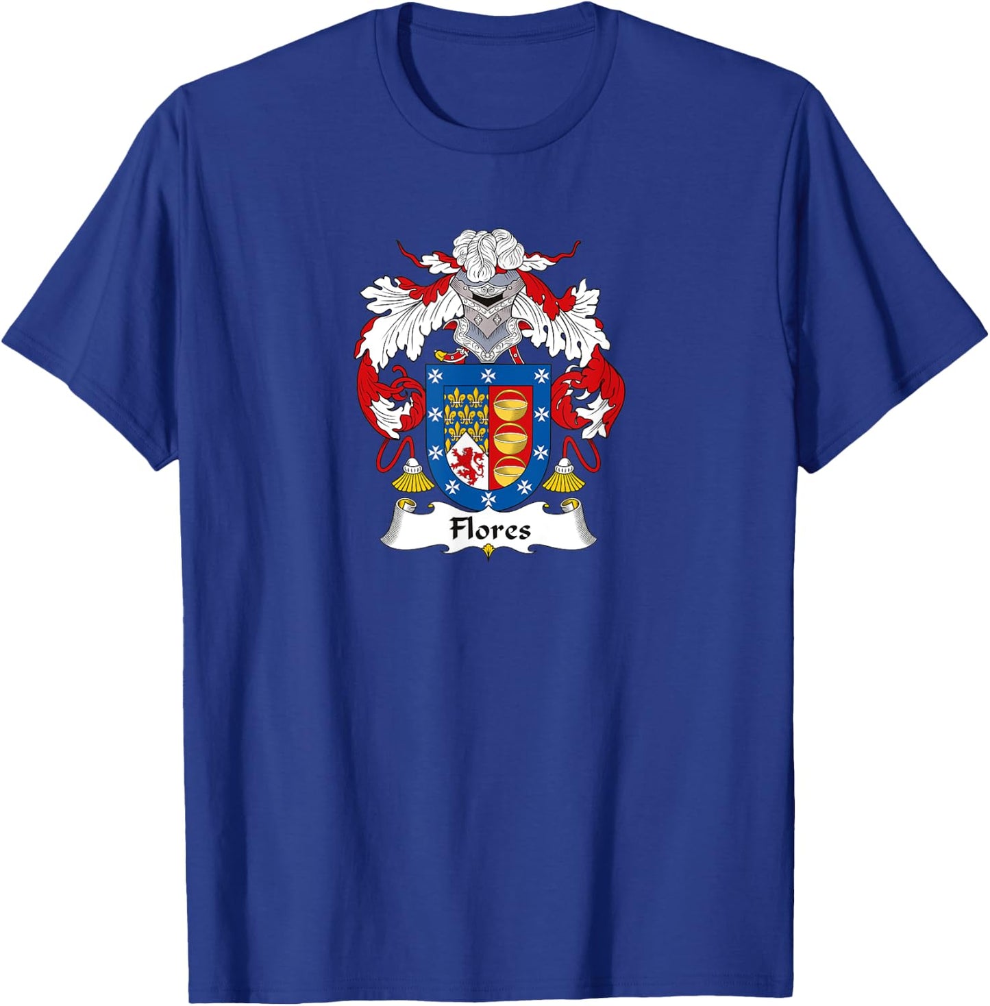 Flores Coat of Arms - Family Crest T-Shirt - T-Shirt | Royal