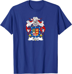 Flores Coat of Arms - Family Crest T-Shirt - T-Shirt | Royal