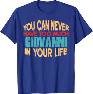 Funny Giovanni Personalized First Name Joke Item T-Shirt - T-Shirt | Royal