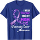 I Wear Purple For My Mom Family Pancreatic Cancer Awareness T-Shirt - T-Shirt | Royal