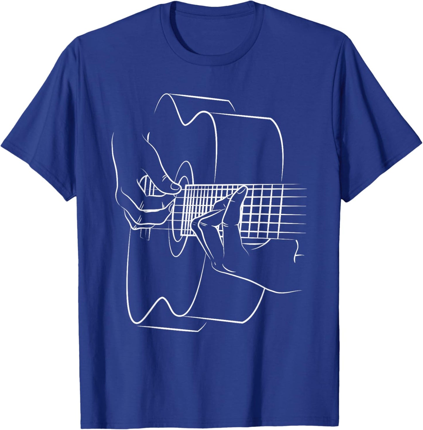 Cool Acoustic Guitar Women Acoustic Guitar Player T-Shirt - T-Shirt | Royal