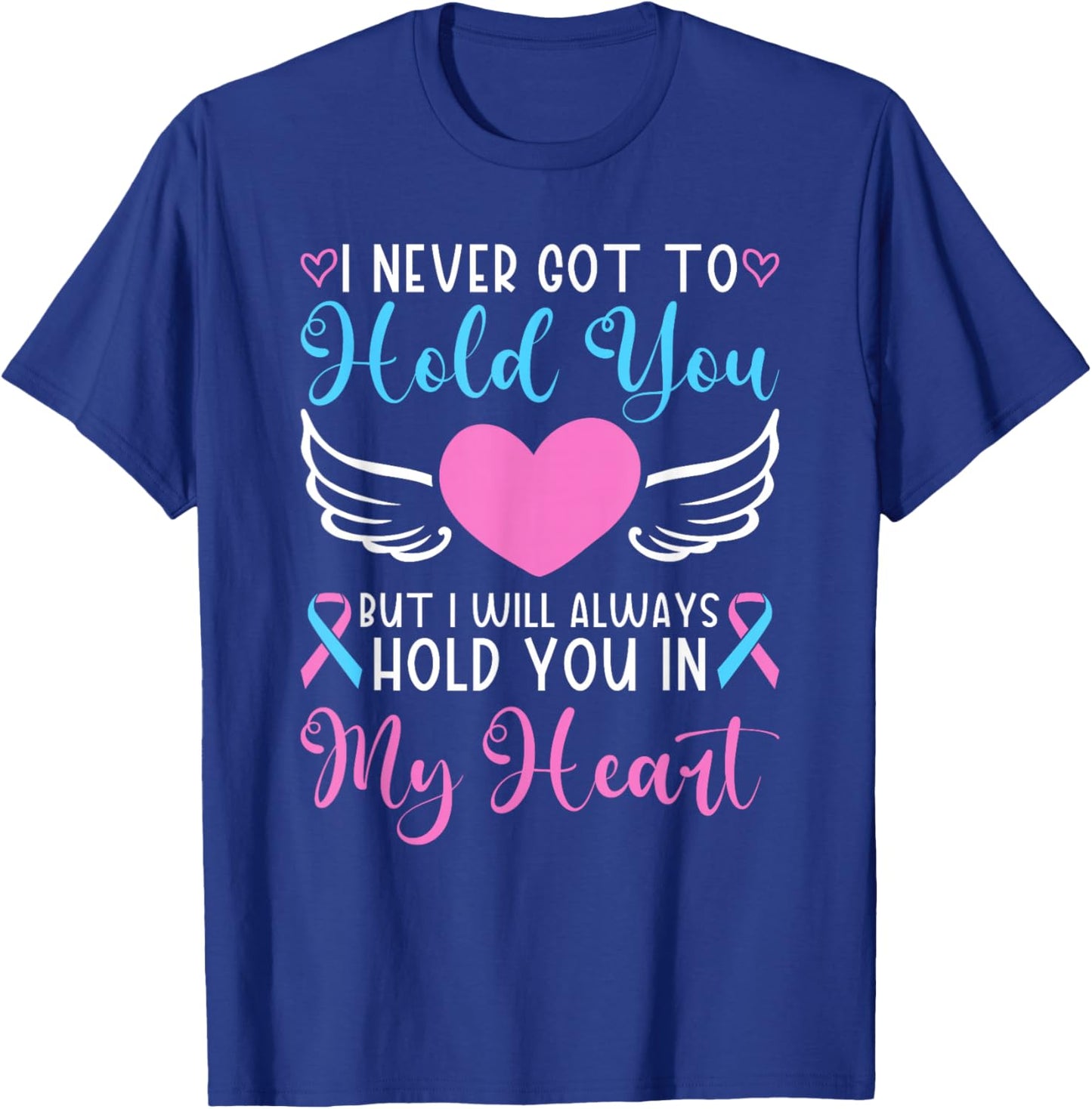 Angel Baby Pregnancy Infant Loss Awareness Remembrance T-Shirt - T-Shirt | Royal
